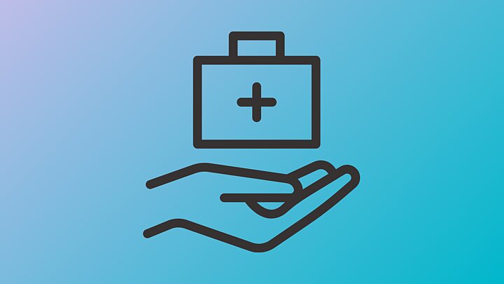 Ikona przedstawiająca walizkę z krzyżem nad ręką